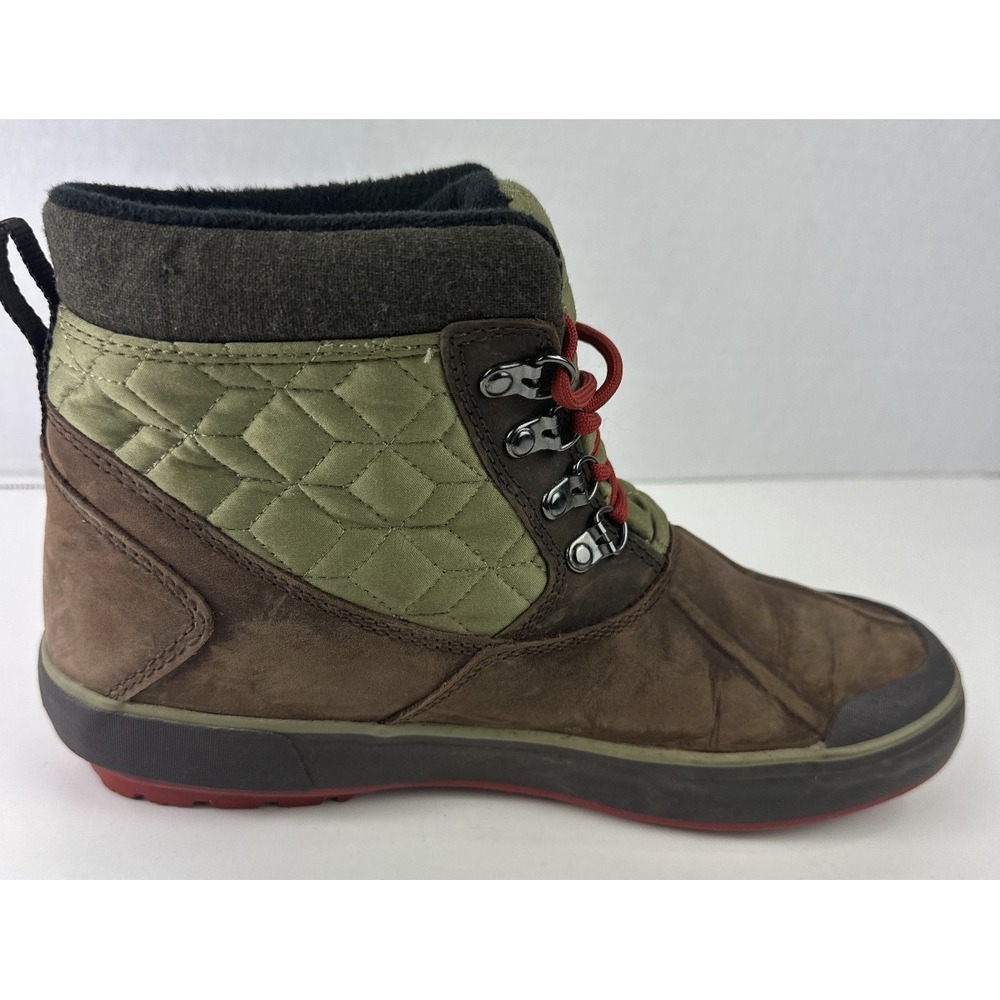 Keen Elsa Boot II Quilted Brown Green Red Lace Waterproof Bootie Women's 9.5 - Picture 5 of 13